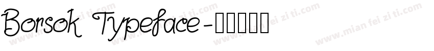 Borsok Typeface字体转换